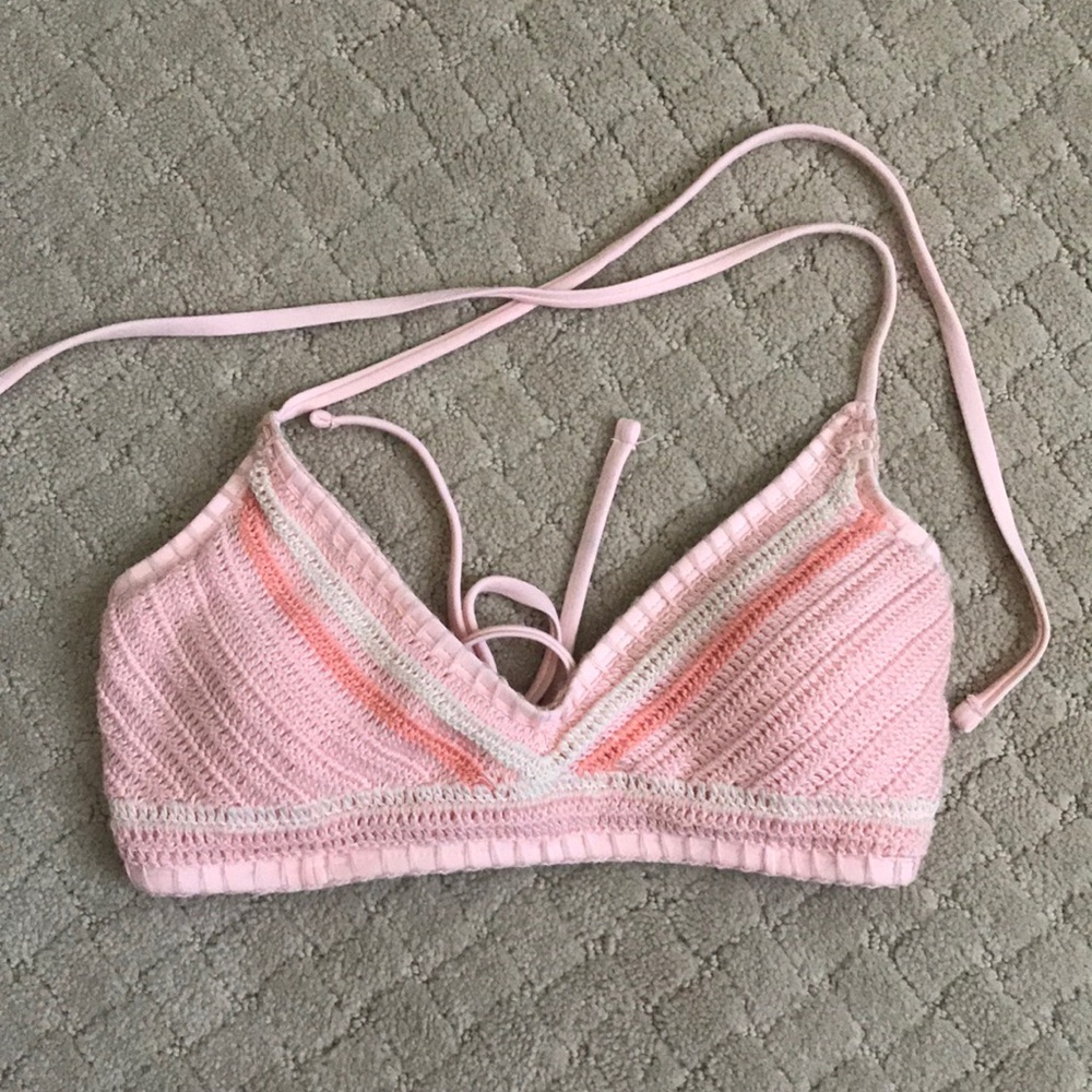 crochet bikini top